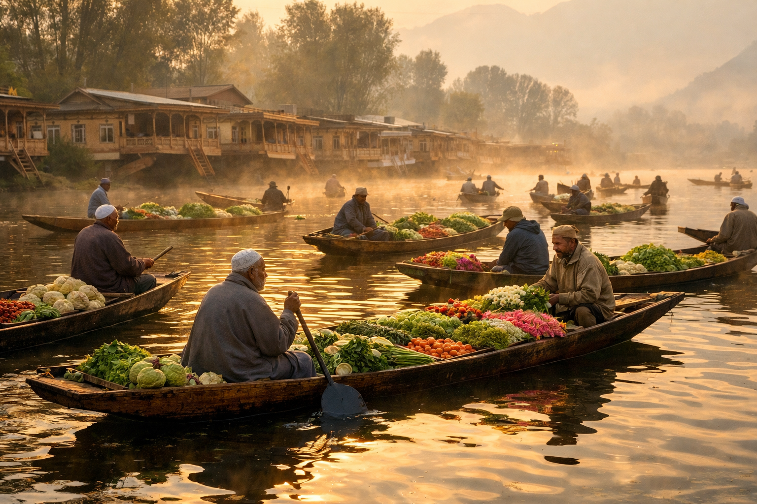 Dal Lake Floating Market